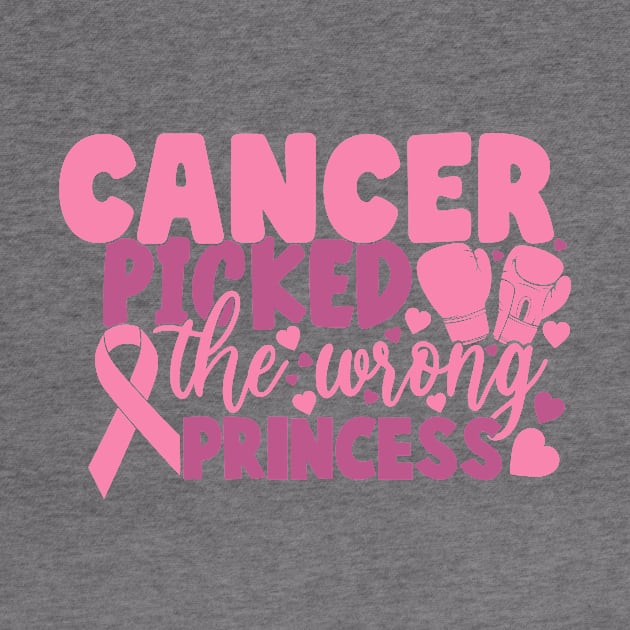 breast cancer picked wrong princess by CrankyTees